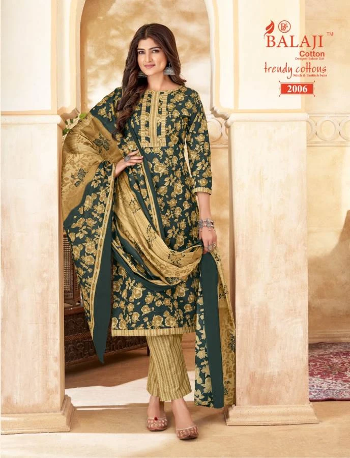 Balaji Trendy Cotton Vol-2 - Dress Material